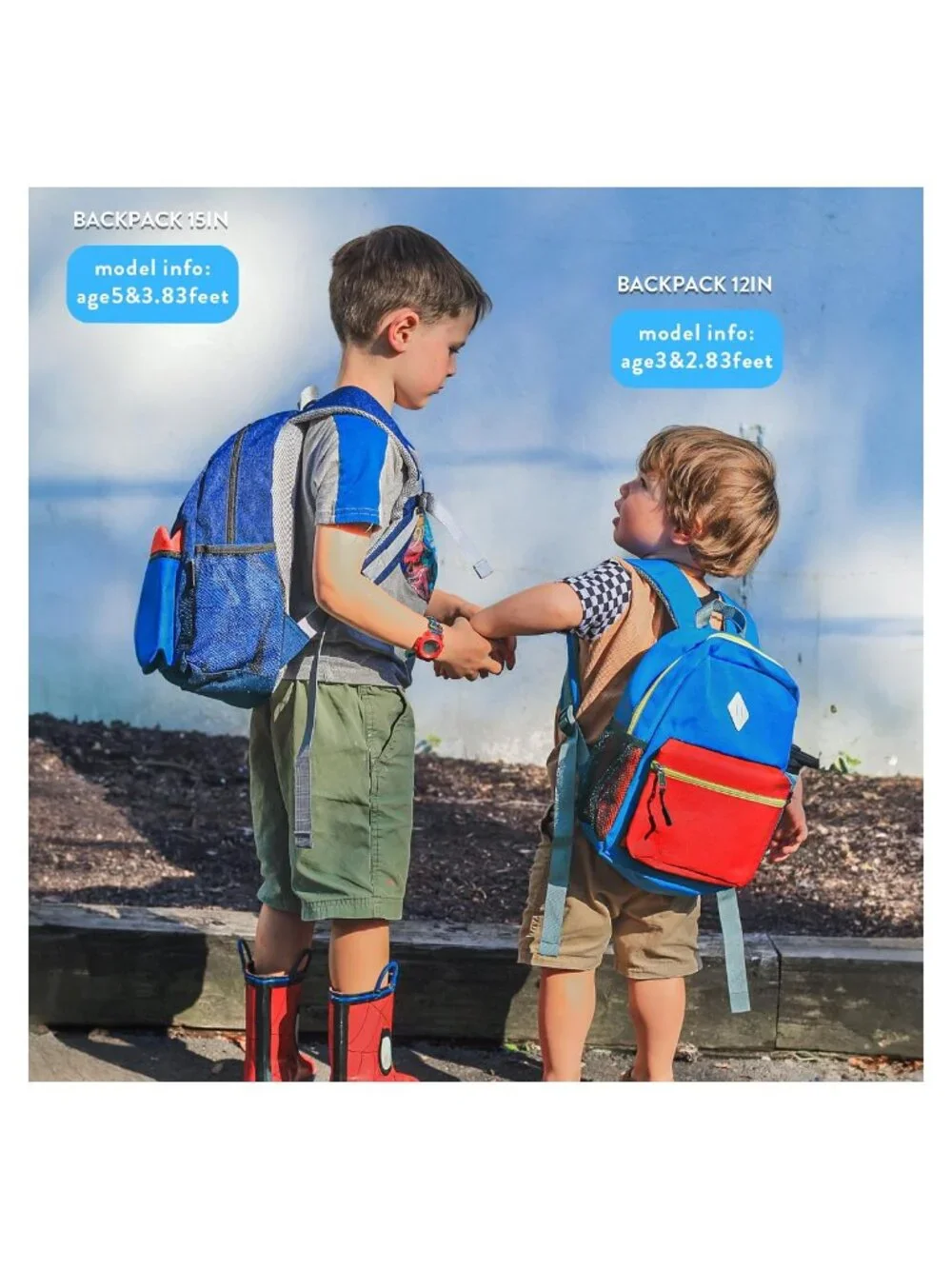Kids Backpack for Boys Water Resistant Polyester 15